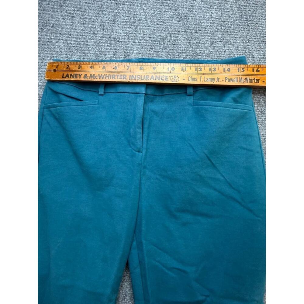 LOFT Julie Women’s Size 8 Teal Cotton Blend Straight Leg Ankle Pants - Picture 6 of 10